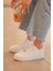 Kadın Beyaz Günlük Sneaker 4