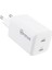 Gan 65W Pd + Pd Çift Port Seyahat Şarj Cihazı-Beyaz 1