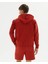 Tarçın Turuncu Kiremit Erkek Uzun Kollu Kanguru Cepli Organik Pamuk Kapşonlu Sweatshirt 2