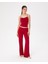 EcoVero Viskoz Kırmızı Flare Pijama Pantolon 5