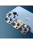 Apple iPhone 13 Kamera Lens Koruyucu Metal Çerçeveli Tam Koruma Temperli Cam 8