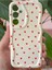 Samsung Galaxy S24 Plus / S25 Plus Kılıf Kamera Korumalı Dalga Kenarlı Kırmızı Kalp Desenli Silikon Kapak 2