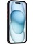 Apple iPhone 16 Pro Max Kılıf Kamera Korumalı Kartlıklı Cüzdanlı Kırmızı Tuşlu Siyah Silikon Kapak 2