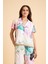 Paradise Çiçek Desenli Ultra Hafif Viskon Ipeksi Pijama Set 1