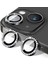 Apple iPhone 13 Taşlı Parlak Kamera Lens Koruyucu Cam ve Çerçeve Kamera Koruma Lensi 1