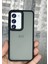 Samsung Galaxy S23 Kılıf Metal Çerçeve Hassas Butonlu Renkli Buzlu Şeffaf Transparan Kapak 7