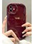 Apple iPhone 12 Uyumlu Kılıf Kamera Korumalı Dalga Kenarlı Darbe Emici Bordo Silikon Kapak 1