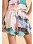 Paradise Çiçek Desenli Ultra Hafif Viskon Ipeksi Şortlu Pijama Set 4