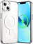Apple Iphone 13 / 14 Kılıf Kablosuz Şarj Magsafe Uyumlu Köşe Korumalı Şeffaf Kılıf 7