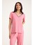 Dream Pembe Viskon Kumaş Pijama Takım 5