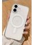 Apple iPhone 16 Kılıf Magsafe Wireless Kablosuz Şarj Destekli Sert Şeffaf Darbe Emici Kapak 2