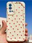 Oppo A55 4g Kılıf Kamera Korumalı Dalga Kenarlı Kırmızı Kalp Desenli Silikon Kapak 7