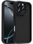 Apple iPhone 16 Pro Max Kılıf Kamera Korumalı Yumuşak Dokulu Darbe Emici Siyah Silikon Kapak 1