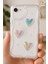 Apple iPhone 7/8/se 2020 2022 Kılıf 3D Kalpli Inci Tasarımlı Desenli Kamera Korumalı Silikon Kapak 1