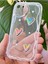 Apple iPhone 16E Kılıf 3D Kalpli Inci Tasarımlı Desenli Kamera Korumalı Silikon Kapak 2
