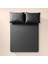 %100 Pamuk Percale Lastikli Çarşaf 160X200 cm Antrasit - Pure Serisi 1