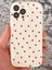 Apple iPhone 13 Pro Kılıf Kamera Korumalı Dalga Kenarlı Kırmızı Kalp Desenli Silikon Kapak 7