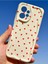 Xiaomi Redmi Note 12 4g Kılıf Kamera Korumalı Dalga Kenarlı Kırmızı Kalp Desenli Silikon Kapak 8