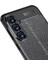 Samsung Galaxy S23 Fe Kılıf Kamera Çıkıntılı Deri Görünümlü Dikiş Desenli Koruyucu Kapak 6