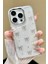 Apple iPhone 15 Pro Kılıf Fiyonk Desenli Şeffaf Simli Gümüş Kamera Çıkıntılı Parlak Kapak 1