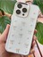 Apple iPhone 15 Pro Kılıf Fiyonk Desenli Şeffaf Simli Gümüş Kamera Çıkıntılı Parlak Kapak 2