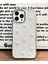 Apple iPhone 15 Pro Kılıf Fiyonk Desenli Şeffaf Simli Gümüş Kamera Çıkıntılı Parlak Kapak 7