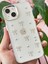 Apple iPhone 14 Plus Kılıf Fiyonk Desenli Şeffaf Simli Gümüş Kamera Çıkıntılı Parlak Kapak 4