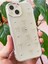Apple iPhone 14 Plus Kılıf Fiyonk Desenli Şeffaf Simli Gümüş Kamera Çıkıntılı Parlak Kapak 5