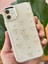 Apple iPhone 12/12 Pro Kılıf Fiyonk Desenli Şeffaf Simli Gümüş Kamera Çıkıntılı Parlak Kapak 3