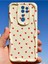 Xiaomi Redmi Note 8 Pro Kılıf Kamera Korumalı Dalga Kenarlı Kırmızı Kalp Desenli Silikon Kapak 7