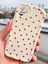 Apple iPhone 12 Kılıf Kamera Korumalı Dalga Kenarlı Kırmızı Kalp Desenli Silikon Kapak 6
