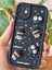 Apple iPhone 12 Uyumlu Kılıf Tasarımlı Desenli Kamera Korumalı Coffee Kurabiye Siyah Yumuşak Silikon Kapak 3