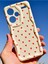 Xiaomi Redmi Note 13 Pro Plus Kılıf Kamera Korumalı Dalga Kenarlı Kırmızı Kalp Desenli Silikon Kapak 6