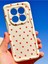 Xiaomi Redmi Note 14 Pro Kılıf Kamera Korumalı Dalga Kenarlı Kırmızı Kalp Desenli Silikon Kapak 6