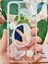 Xiaomi Redmi Note 8 Kılıf 3D Kelebek Gül Desenli Aynalı Simli Şeffaf Tasarımlı Silikon Kapak 2