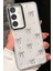 Samsung Galaxy S23 Uyumlu Kılıf Fiyonk Desenli Şeffaf Simli Gümüş Kamera Çıkıntılı Parlak Kapak 1