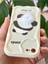 Apple iPhone 7/8/SE20/SE22 Kılıf Tasarımlı Desenli Kamera Korumalı Panda Beyaz Püsküllü Silikon Kapak 6