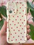 Samsung Galaxy A13 Kılıf Kamera Korumalı Dalga Kenarlı Kırmızı Kalp Desenli Silikon Kapak 2