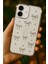 Apple iPhone 16 Plus Kılıf Fiyonk Desenli Şeffaf Simli Gümüş Kamera Çıkıntılı Parlak Kapak 4