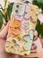 Apple iPhone 11 Kılıf Renk Değiştiren Taşlı Kamera Lens Korumalı Pembe Çiçek Desenli Darbe Emici Kapak 2