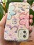 Apple iPhone 11 Kılıf Renk Değiştiren Taşlı Kamera Lens Korumalı Pembe Çiçek Desenli Darbe Emici Kapak 7