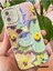 Apple iPhone 11 Kılıf Renk Değiştiren Taşlı Kamera Lens Korumalı Mavi Çiçek Desenli Darbe Emici Kapak 4
