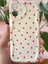 Apple iPhone 16 Kılıf Kamera Korumalı Dalga Kenarlı Kırmızı Kalp Desenli Silikon Kapak 3