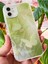 Apple iPhone 11 Uyumlu Kılıf Parlak Hologramlı Yeşil Kelebek Desenli Darbe Emici Kamera Korumalı Silikon 7