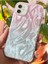 Apple iPhone 11 Uyumlu Kılıf Parlak Hologramlı Fiyonk Desenli Darbe Emici Kamera Çıkıntılı Renkli Silikon 6