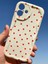 Apple iPhone 16 Plus Kılıf Kamera Korumalı Dalga Kenarlı Kırmızı Kalp Desenli Silikon Kapak 2