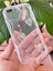 Apple iPhone 7 / 8 Plus Kılıf 3D Kalpli Inci Tasarımlı Desenli Kamera Korumalı Şeffaf Silikon Kapak 7