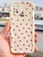 Samsung Galaxy A21S Kılıf Kamera Korumalı Dalga Kenarlı Kırmızı Kalp Desenli Silikon Kapak 8