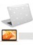 Apple Macbook Air 13 Air M1 M2 2020 Kılıf A1932 - A2174 - A2337 Uyumlu Kristal Simli Şeffaf Transparan Koruyucu Kapak 1