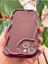 Apple iPhone 15 Uyumlu Kılıf Kamera Korumalı Dalga Kenarlı Darbe Emici Bordo Silikon Kapak 7